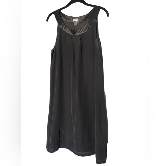 Silk Little Black Dress H&M Mini Dress Classy Loose fit Classic Dress Cocktail - Picture 1 of 9